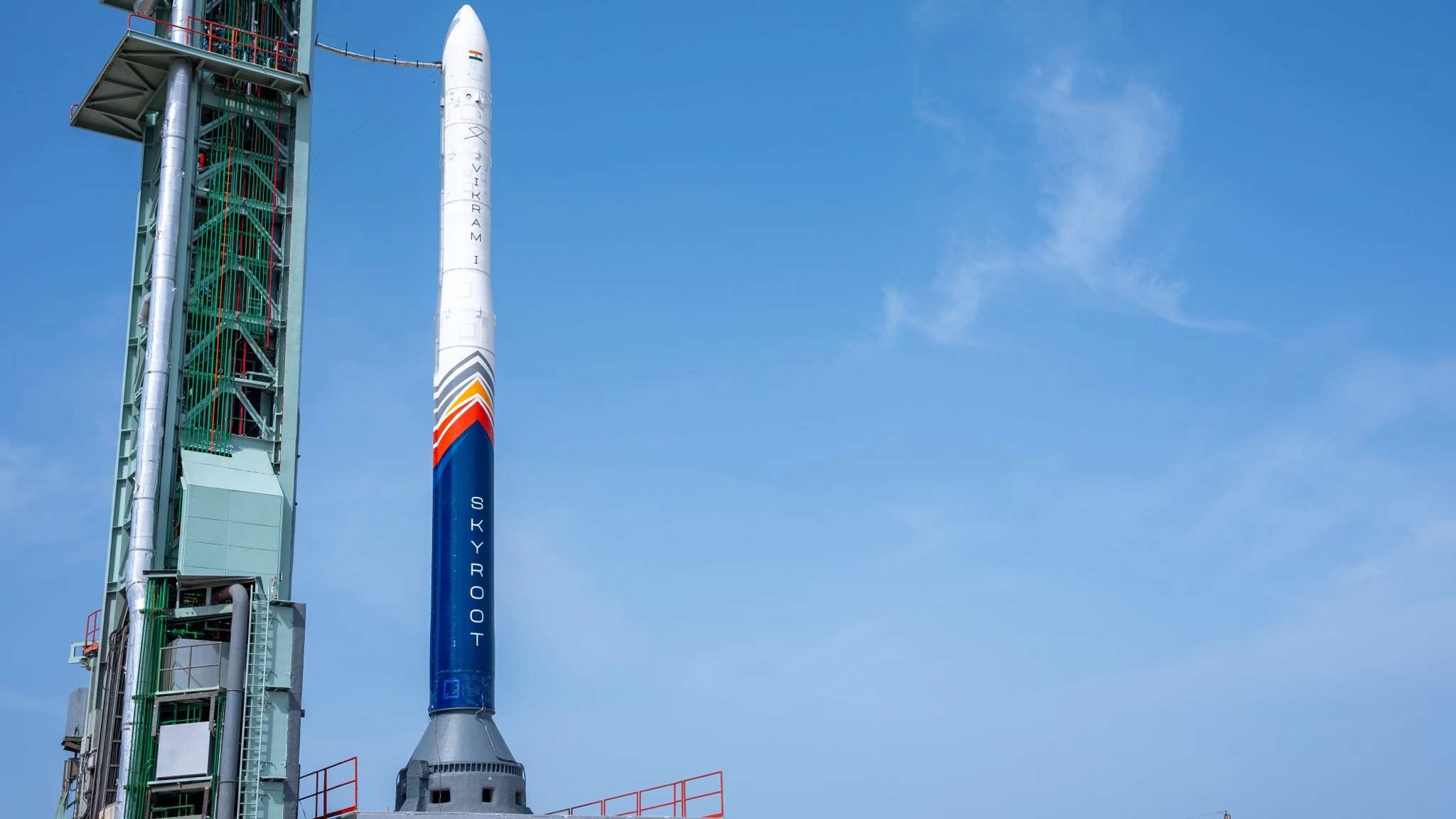 Skyroot Aerospace Vikram-1 launching from Satish Dhawan Space Centre on July 18, 2026